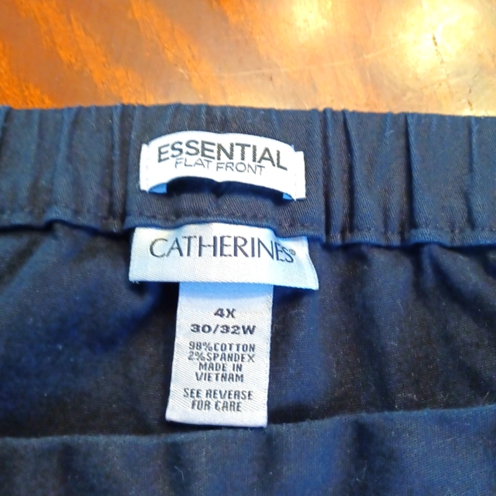 Catherines Essential Flat Front Pant